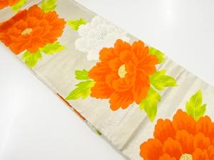 アンティーク　花模様織り出し袋帯（材料）
